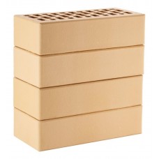 Кирпич ЛСР облицовочный пустотелый пшеничный гладкий М175 250*120*65 мм