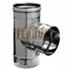 Ferrum Тройник-К одностенный 90° Ø100 мм (AISI 430, 0.5 мм)