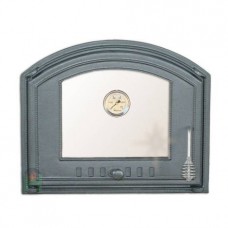 H1207 Дверца со стеклом и термометром левая