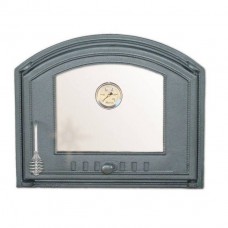 H1208 Дверца со стеклом и термометром правая