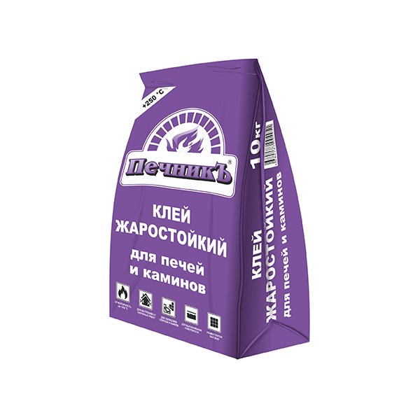 Клей жаростойкий для печей и каминов «Печникъ» 10 кг