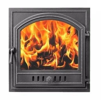 Дверца каминная Везувий 205 СТЕКЛО (АНТРАЦИТ)