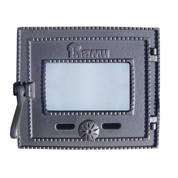 Дверка топочная герметичная Ками со стеклом спец. креп.