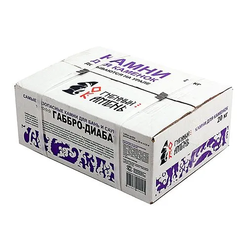 Габбро-диабаз 20 кг колотый (коробка)