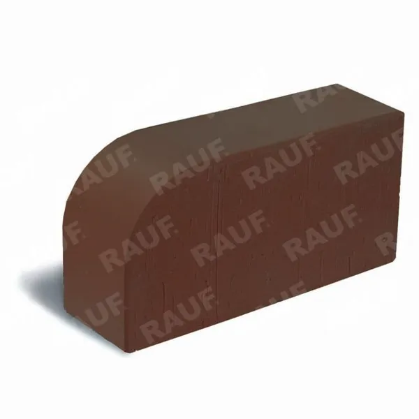 Кирпич лицевой полнотелый коричневый гладкий угловой R-60 «Победа ЛСР»
