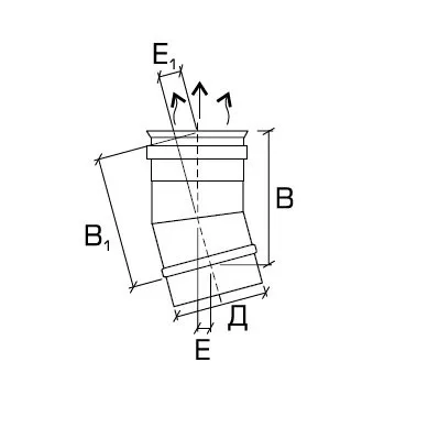 Отвод 30º Rosinox