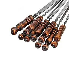 Шампур с деревянной ручкой для мяса