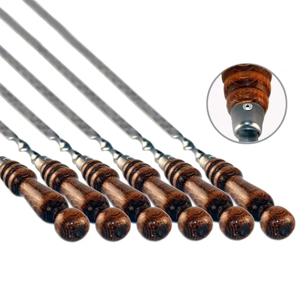 Шампур с деревянной ручкой и огн. кольцом люля-кебаб