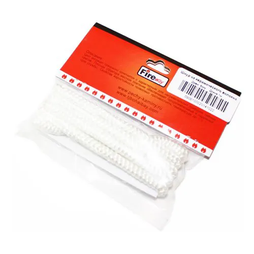 Шнур огнеупорный уплотнительный белый Fireway