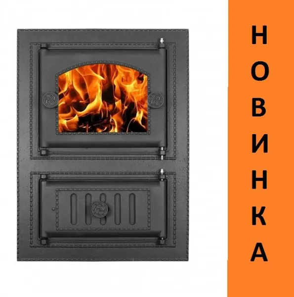 Топочный люк со стеклом ПДТ-6АС.1 НОВИНКА