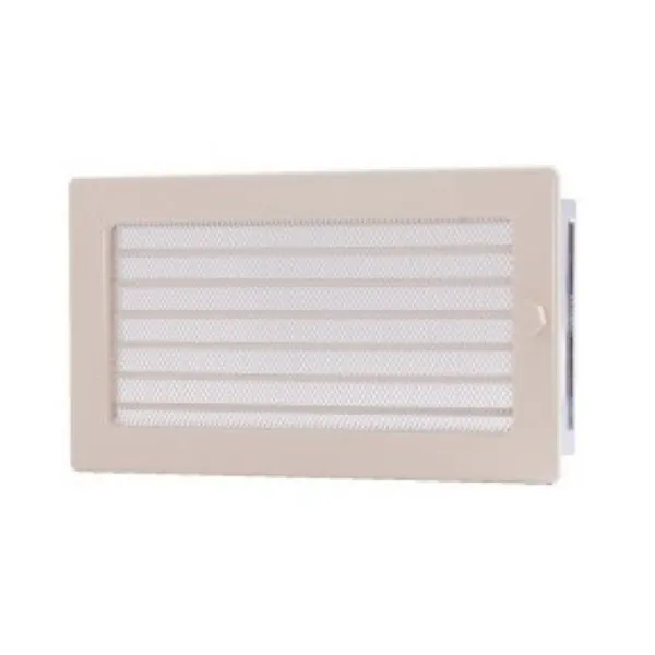 Вентиляционная каминная решетка кремовая с жалюзи 170х300 Kratki