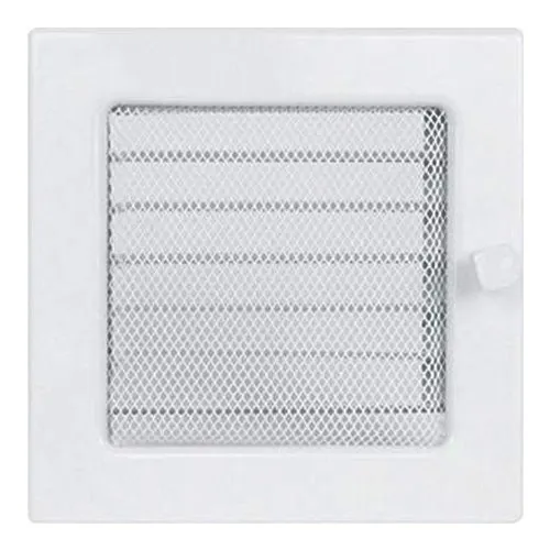 Вентиляционная решетка 170х170 мм. белый с жалюзи
