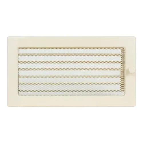 Вентиляционная решетка 170х300 мм. кремовый с жалюзи