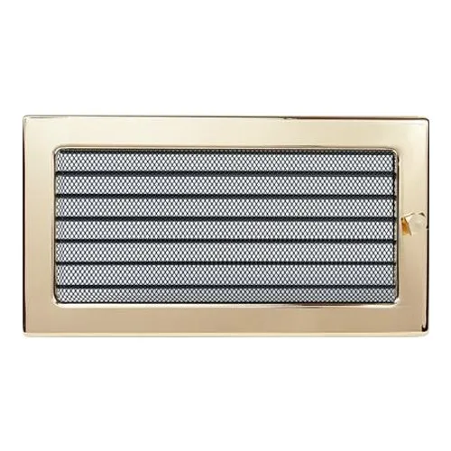 Вентиляционная решетка 170х300 мм. золото с жалюзи